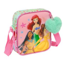 Bolso Bandolera Disney Princess Bloom Verde Rosa 16 x 18 x 4 cm