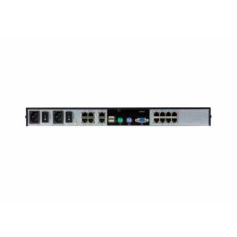 Aten KN1108VA Switch KVM 8 Puertos CAT5e/6 Over IP con Consola USB para Portátil, Audio y Soporte de Medios Virtuales