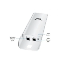 Ubiquiti NanoStation LocoM2 Equipo Exterior MIMO 2.4GHz hasta 150 Mbps 400MHz PoE LOCOM2