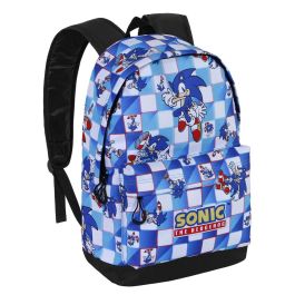 KARACTERMANIA Mochila urbana Sonic The Hedgehog azul 41cm con compartimento para dispositivos