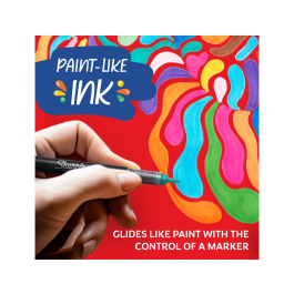 Sharpie Rotulador Acrílico Punta Redonda Blíster 2 Unidades Blanco y Negro para Múltiples Superficies