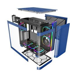 Montech KING 95 PRO Midi Tower PC Azul Vidrio Templado