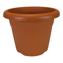 Plastiken Maceta de Polipropileno Color Terracota Ø26x19cm