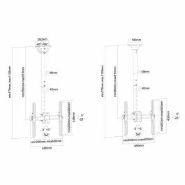 Soporte TV Neomounts NM-C440BLACK 32-60" 50 kg Soporte TV Neomounts NM-C440BLACK 32-60" 50 kg