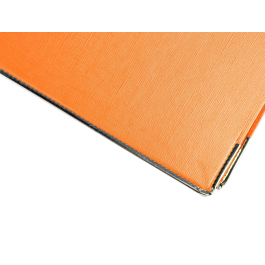 Liderpapel Archivador de Palanca Folio Documenta Forrado PVC Rado Lomo 75mm Naranja con Compresor