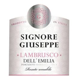 Signore Giuseppe Rosato Lambrusco Dell'Emilia Rosé - 75 cl