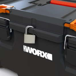 WORX by Keter Caja de Herramientas STACK N ROLL, 48 x 33 x 26 cm, Negra