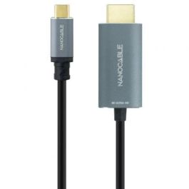 Nanocable 10.15.5162 Cable Conversor USB-C a HDMI 2.1 8K@60Hz 4K@120Hz compatible Thunderbolt 4/3 y USB PD 3.0 1.8m Negro Nanocable 10.15.5162 Cable Conversor USB-C a HDMI 2.1 8K@60Hz 4K@120Hz compatible Thunderbolt 4/3 y USB PD 3.0 1.8m Negro