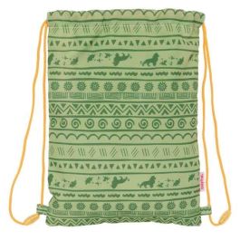 Bolsa Mochila con Cuerdas Mufasa Verde Beige 26 x 34 x 1 cm