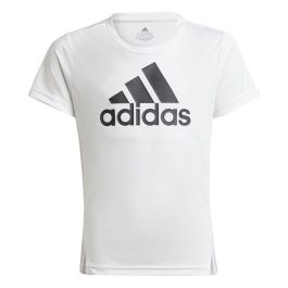 Camiseta de Manga Corta Infantil Adidas Blanco XL