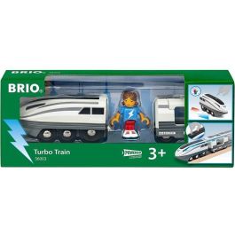 Brio World RAV7312350360035 Locomotora de tren eléctrico con baterías súper rápidas