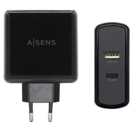 Aisens Cargador 57 W, 1Xusb-C Pd3.0 45 W, 1Xusb-A 5 V-2.4A 12 W, Negro