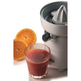 Ariete 417/01 Exprimidor Breakfast Blanco 40W con Boquilla Antigoteo, Ideal para Naranjas, Pomelos y Limones
