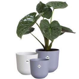 Elho 2941461990141 Juego de 3 Macetas Redondas Jazz - Lila y Blanco - Ø14, Ø16, Ø19 cm - 7 Litros Precio: 35.88999997. SKU: B12DVPQVZJ