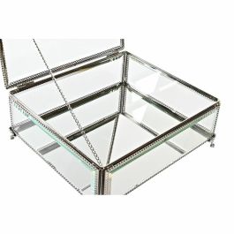 Joyero Tradicional DKD Home Decor Plateado Transparente 21 x 10 x 25 cm Joyero Tradicional DKD Home Decor Plateado Transparente 21 x 10 x 25 cm