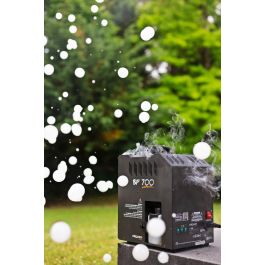 Algamlight Máquina de Burbujas y Humo Bubble Fog 700W con Modos Burbujas, Humo o Ambos y Control Remoto Inalámbrico