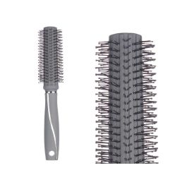 Berilo Cepillo para Cabello Rizo Gris Siliconado 4x24x4 cm (24 Unidades)