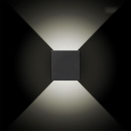 Edm Aplique LED cuadrado con 2 proyecciones 3W 237lm 4000K luz día IP54 11.5x11.5x5cm Edm Aplique LED cuadrado con 2 proyecciones 3W 237lm 4000K luz día IP54 11.5x11.5x5cm