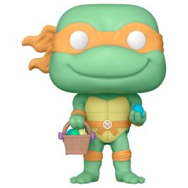 Funko Figura POP Tortugas Ninja Michelangelo Conejo de Pascua Vinilo 9cm