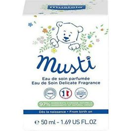 Mustela MUSTI Eau de Soin Vaporizador para Bebés y Niños Sin Alcohol 50ml. Fragancia Suave Cuerpo y Cabello Desde Nacimiento