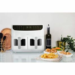 Medion MED1717434179175 Freidora de Aire Caliente XXL Twin 2 Cestos 2600W 9 Programas Blanca