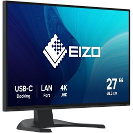 EIZO EV2740X-BK Monitor 27" IPS 4K UHD 3840x2160, 2xHDMI, DisplayPort, USB-C para Oficina y Diseño Profesional