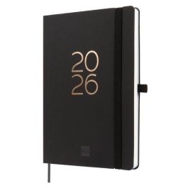 Agenda Anual (2026) Finocam Internacional Capri Cosida Tapa Blanda Con Goma Fa5 148X210 S/V Negro Precio: 14.49999991. SKU: B1DMCT22QS