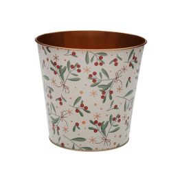 Maceta Versa Metal Minimalista Bayas 17,5 x 16,5 x 17,5 cm