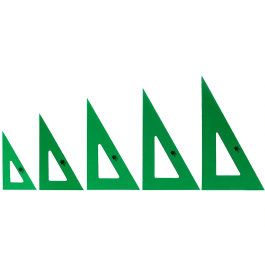 Liderpapel Escuadra Acrílico Verde 25 cm