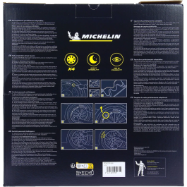 Michelin Juego de 4 Adornos de Rueda 15 Pulgadas Utilidades Especiales NVS ABS Acabado Laca Brillo Sistema Night Vision Security