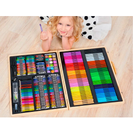 Liderpapel Estuche de Pintura 245 Piezas Maletín 49x36,6x4,5 cm