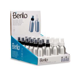 Pulverizador de Aluminio con Tapon Corto 100 ml - Berilo - Colores Surtidos - 4x13.5x4 cm (48 Unidades) Pulverizador de Aluminio con Tapon Corto 100 ml - Berilo - Colores Surtidos - 4x13.5x4 cm (48 Unidades)