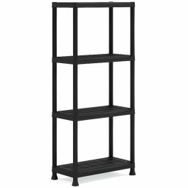 KIS Estante Almacenamiento Modular 4 Baldas - Resistente Humedad - 20kg/Balda - Montaje Pared - Fácil sin Herramientas - 60x30x135cm Precio: 27.50000033. SKU: B1GP4MM6G5