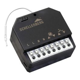 Schellenberg Receptor inalámbrico motor persiana 20018 para motores tubulares y toldos, 868MHz