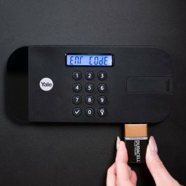 Yale YSEB/250/EB1 Caja fuerte de seguridad electrónica para hogar H.25 x W.35 x D.30 cm (20.5 L) Acero blindado Antitaladro