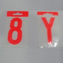 DUVER Letra Adhesiva Plástico Flúor 80mm Precio: 1.68999974. SKU: B18HFA2S6A