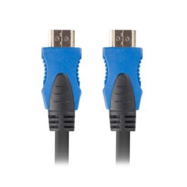 Lanberg CA-HDMI-20CU-0045-BK Cable HDMI 2.0 Macho a Macho 4.5M Conectores Chapados en Oro Soporte 4K 3D ARC Negro Azul