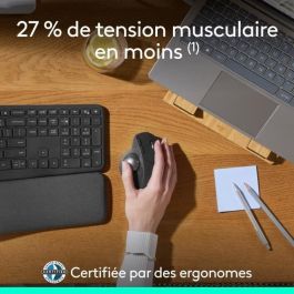 Logitech LOG5099206124547 Ratón Ergonómico Inalámbrico MX ERGO S Graphite