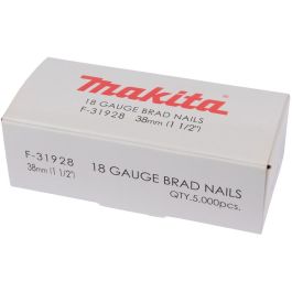 Makita F-31928 Clavos para Clavadora Stauchkopfnagel 1.2 x 38mm, 5000 unidades