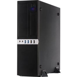 Inter-Tech IT-503 Mini Torre PC - micro ATX/Mini-ITX, Negro para Hogar/Oficina con USB 2.0/3.2 Gen 1