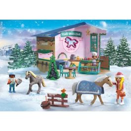 Playmobil PL71952 Calendario de Adviento navideño Caballos de la Cascada, 81 piezas, para niños de 4+ años
