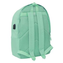 Safta Mochila Doble para Portátil 15,6"+USB Munich Turquesa 31x44x18 cm