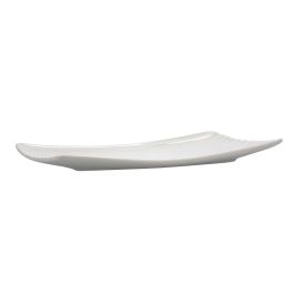 Ariane Bandeja Rectangular Porcelana Reforzada Artisan 36x20 cm (6 Unidades) Blanco - Hostelería, Antidesportillamiento, Apta Lavavajillas y Microondas
