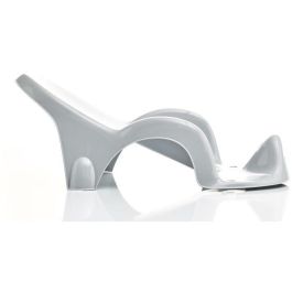 Thermobaby Hamaca de baño Atoll. Sillón reclinable para bañera, ideal para recién nacidos y bebés hasta 8 meses (máx. 8 kg) - Gris