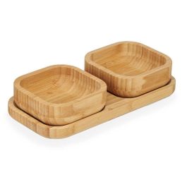 Set de Aperitivo Kinvara CN-KT225030 Marrón Bambú 23 x 4,5 x 11 cm (12 Unidades)