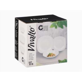 Set Vajilla Cuadrado Opal 18Pzs Vivalto 24CM (2 Unidades) Set Vajilla Cuadrado Opal 18Pzs Vivalto 24CM (2 Unidades)