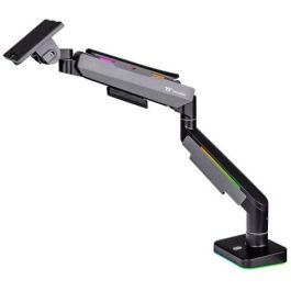 Thermaltake GEA-MSR-SMSBLK-01 Soporte Monitor Gaming RGB Brazo con Resorte de Gas 17"-49" 20kg Negro