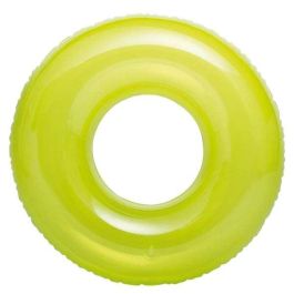 Intex Flotador Rueda Hinchable Transparente 76cm para Niños, Resistente PVC, Edades +8 años, Modelos Surtidos