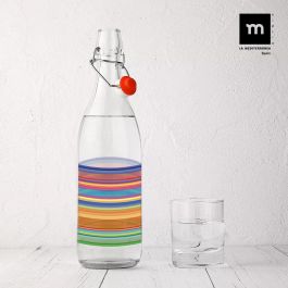 Botella de Vidrio Decorada Designs 1L - Inde (12 Unidades) Botella de Vidrio Decorada Designs 1L - Inde (12 Unidades)