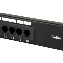 EQUIP Patchpanel 16x RJ45 Cat5e 19" 1HE sin blindaje negro